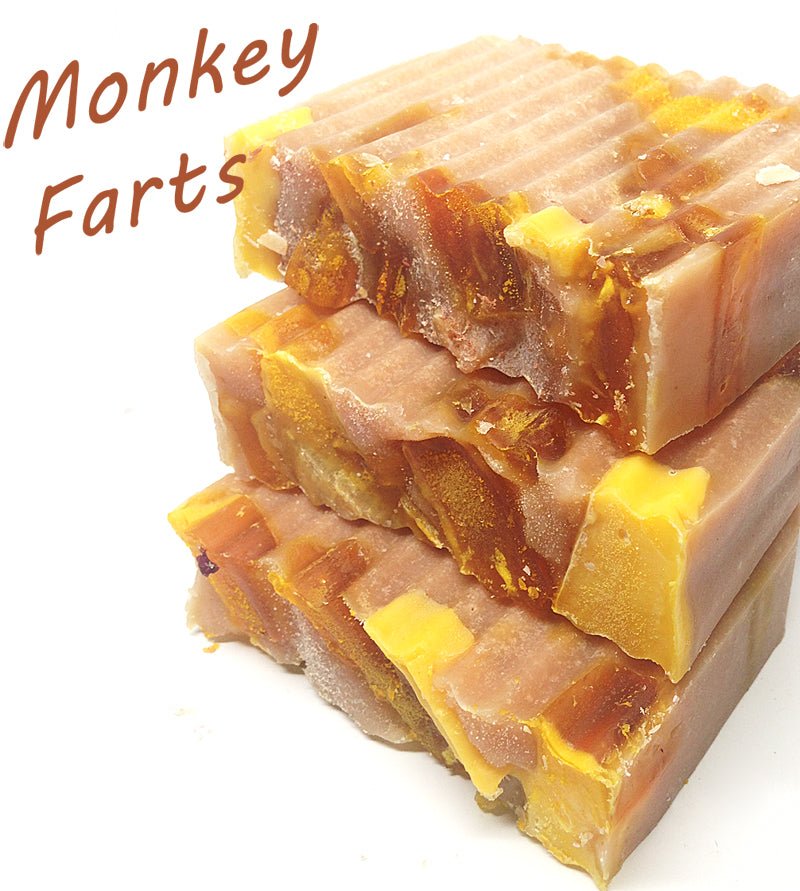 Monkey Farts Goat Milk Natural Soap, Cold Process-3